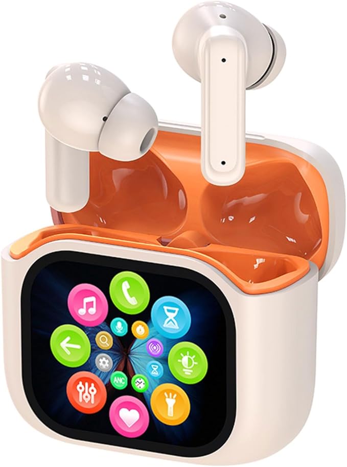 Xmenha AI Headphones Language Translator Translation Translating Earbuds Real Time for iPhone Android Earpiece Ear Buds Spanish Translator Device AI Earbuds Translate Earphones audífonos traductores
