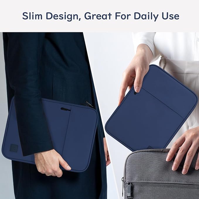 Dadanism 13 Inch Tablet Sleeve Padded Carrying Case for New iPad Air 13" M4/M3 2026/2025, iPad Pro 13" M5/M4 2025/2024, Galaxy Tab S10+/S9 FE+/S9+ 12.4", Remarkable Paper Pro 11.8", Denim