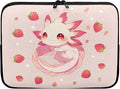 Cute Axolotl Laptop Sleeve Women Strawberry Lap Top Case for Teen Girls 12inch Computer Sleeve Slim Laptop Protector with Multiple Uses Laptop Carrying Case Pink Briefcase