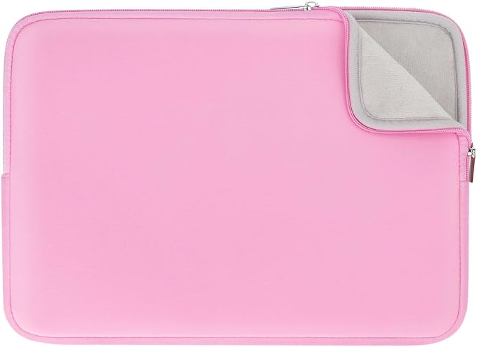 RAINYEAR 16 Inch Laptop Sleeve Soft Case Padded Bag Specially Compatible with 16" MacBook Pro M1 M2 M3 M4 M5 Pro/Max A2141 A2485 A2780 A2991 A3403 A3186 A3428 A3429 (Pink, Upgraded Version)