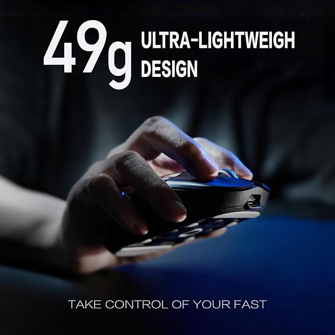 OOCTPK Chilkey Wireless Mouse, Glacier LW 8K M Gaming Mouse with OLED Screen, 8K Polling Rate, 30000 DPI Optical Tracking, 750 IPS, Bluetooth 5.2/2.4G/USB-C, 49g Super Lightweight, 100 Million Clicks
