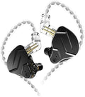 KZ ZSN PRO X HiFi in Ear Monitor IEM Headphones, 1BA 1DD Earbud Headphone Dual Driver Drummer Musician Earphone Stereo Headset with Removable C Pin Cable for Church (NO Mic, Dark Black)……