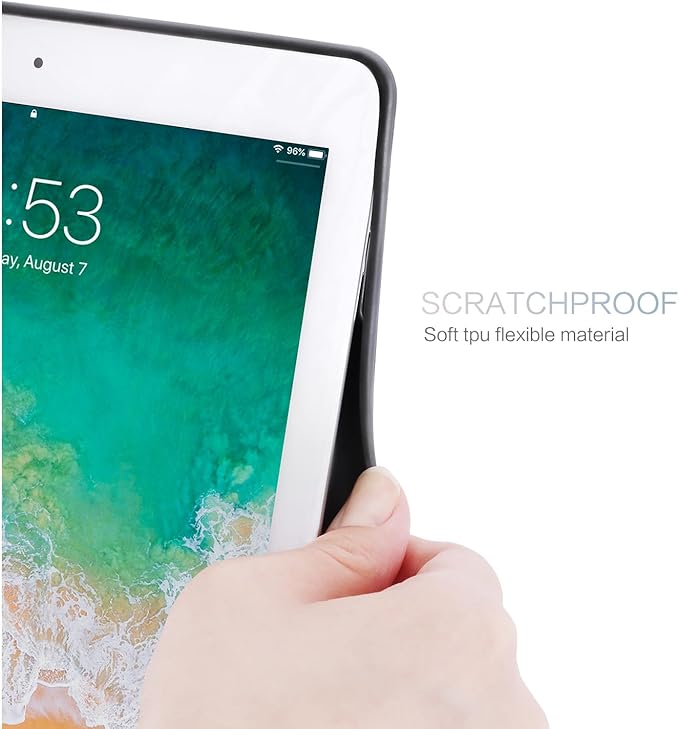 for iPad 6Th/5Th Generation Cases, for iPad Case 6Th/5Th Generation, for iPad Air/Air 2 Case 9.7 Inch Auto Wake/Sleep Multi-Angle Viewing Adjustable Stand, Green Red Flower Art