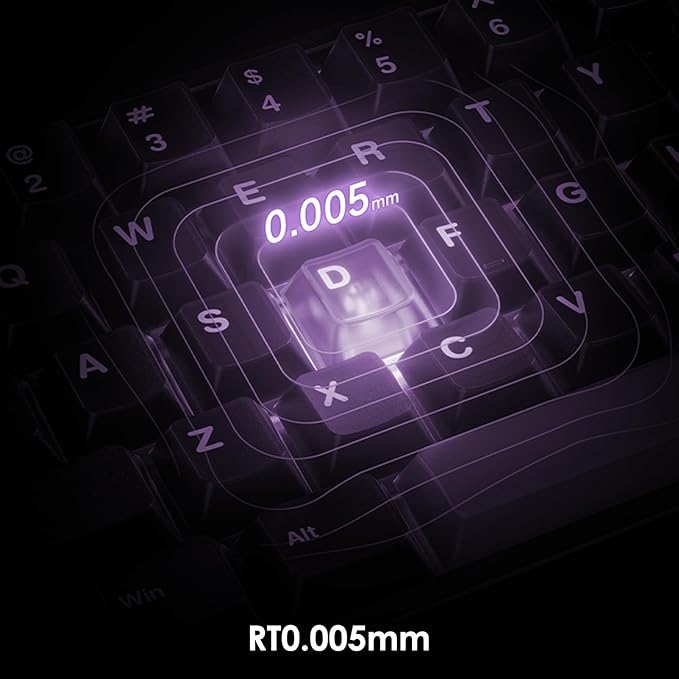 Akko MOD007 V5 HE Wired Rapid Trigger Gaming Keyboard Quick Release Aluminum Wired Keyboard with Personalized Screen FR4 Plate White, Astrolink Switch