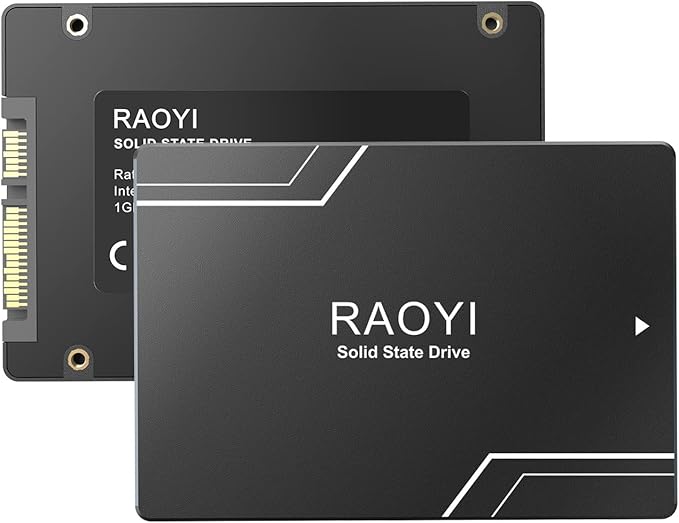 RAOYI 1TB Internal SSD SATA III 6Gb/s 2.5” Solid State Drive 3D NAND Flash Advanced SSD Hard Drive Up to 550MB/s SATA 3 SSD Upgrade Performance for PC Laptop