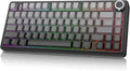 AULA F75 - 75% Wireless Mechanical Keyboard,Hot Swappable Custom Gaming Keyboard with Knob,BT5.0/2.4GHz/USB-C,RGB Backlit,Pre-lubed Reaper Switches,Double Shot PBT Keycaps,Mechanical Gaming Keyboards