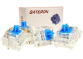 Gateron 70Pcs Pre lubed G pro V3.0 MX Mechanical Gaming Keyboard Split Tactile 60gf Switches,POM Stem Linear RGB SMD Switches 3 pin (Blue)