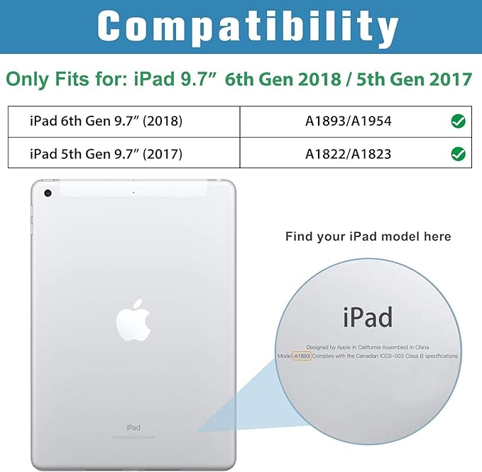 ProCase Smart Case for iPad 9.7 Inch iPad 6th/5th Generation 2018 2017(Model: A1893 A1954 A1822 A1823), Ultra Slim Lightweight Stand Cover with Translucent Frosted Back -Melonpink