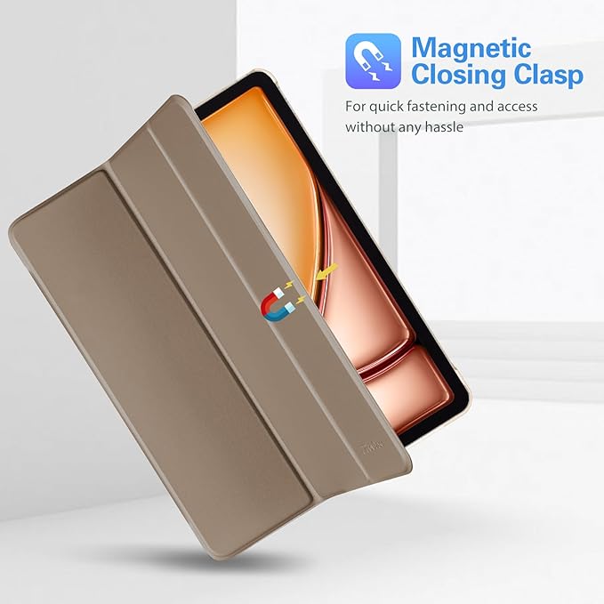 ProCase Smart Case for iPad Pro 12.9 2022/2021/2020/2018, Slim Stand Hard Back Shell Smart Cover for iPad Pro 12.9" 6th Gen/5th Gen/4th Gen/3rd Gen -Starlight