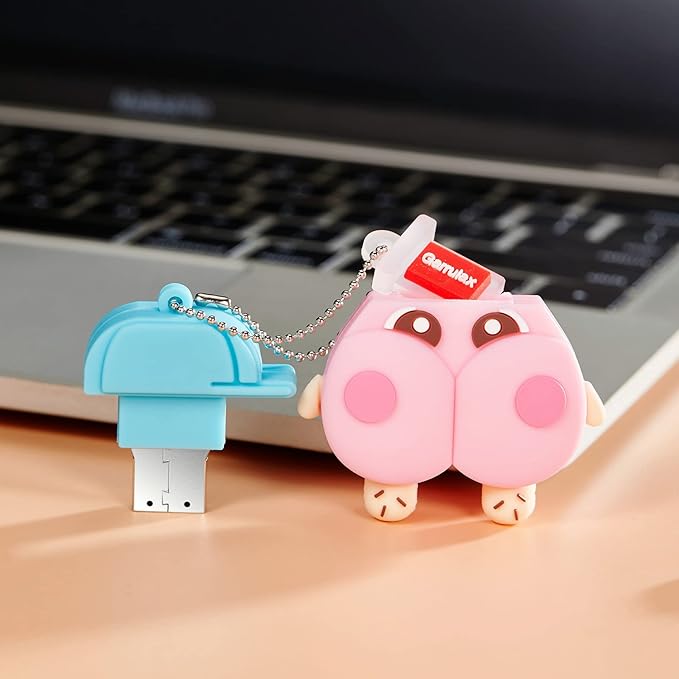 USB Flash Drives,Waterproof Silicone USB2.0 High Speed Thumb Memory Stick Pen Date Storage Pendrive U Disk (32GB,Cute Butt)