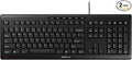 Cherry Stream Keyboard, Wired Keyboard for PC/Laptop, Whisper Quiet Silent Keys, Unique Typing Feel, Slim Design, SX Scissor Switches, USB-A, QWERTY, Black