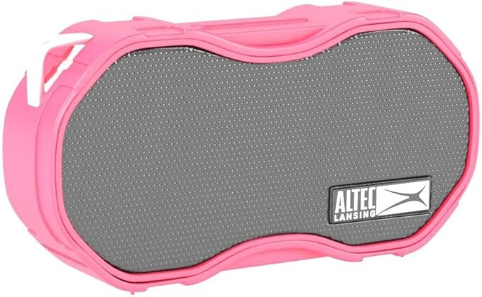 Altec Lansing - Baby Boom Waterproof Bluetooth Speaker, Wireless & Portable for Travel & Outdoor Use, Deep Bass & Loud Sound, 1 Pack (Red)