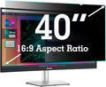 40 Inch Privacy Screen Filter for Widescreen 16:9 TV Monitor | Privacy Shield | Anti-Glare | Anti-Blue light | Eye Protection | Anti Spy | Computer Security Private Filter Protector