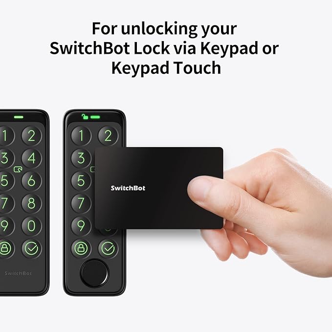 SwitchBot Card for Unlocking Your SwitchBot Lock via Keypad or Keypad Touch (3 Pack)