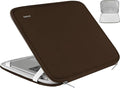 15.6 Inch Laptop Case, Durable Shockproof Protective Cover Computer Sleeve Briefcase Carrying Bag Compatible with 15.6" HP, ASUS, Lenovo, Acer, Notebook, Ultrabook, Chromebook, Brown