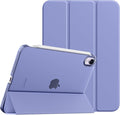 TiMOVO Case for iPad mini 7 A17 Pro 8.3-inch 2024, iPad mini 6th Generation Case, Slim Translucent Hard Back Folio Cover Support Touch ID & Apple Pencil Charging, Auto Wake/Sleep,Lavender Purple