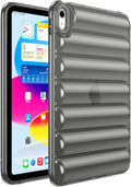 for iPad mini 7 A17 Pro 2024 & iPad mini 6 Case 2021 (8.3 inch) Shockproof Soft TPU Back Cover Silicone Bumper Anti-Yellowing Lightweight Clear Shell for iPad mini 7th/6th Generation, Gray
