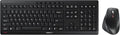 Cherry Stream Desktop Comfort, Wireless Keyboard and Mouse Combo, 2.4 GHz Connection, Whisper-Quiet Keys, Ergonomic Right-Handed Mouse, Battery-Powered, Black