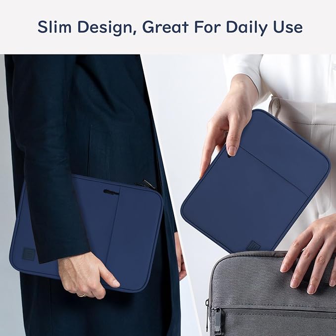 Dadanism 9-11 Inch Tablet Sleeve Padded Carrying Case for iPad (A16) 11th Gen 11", iPad 10th Gen 10.9", iPad Air M4/Pro M5 11", iPad Air 5/4, iPad 9/8/7th Gen, Galaxy Tab A11+ Plus 11", Denim