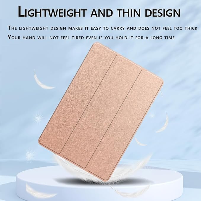 [NSFN] for TCL NXTPaper 11 Plus Tablet Case,TCL Tablet 11.5Inch Case, Ultra Thin, Protective Case, Trifold, Magnetic Closure, Stand, Shockproof, Ultra Lightweight, with Pencil Holder, Rose Gold