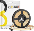 16.4FT COB LED Strip Lights Dimmable DC 24V 2700K Warm White 480LEDs COB Strip, Adhesive Flexible Cuttable Strip Lights for DIY Home Decor Shelf Cabinet (No Adapter or Controller)