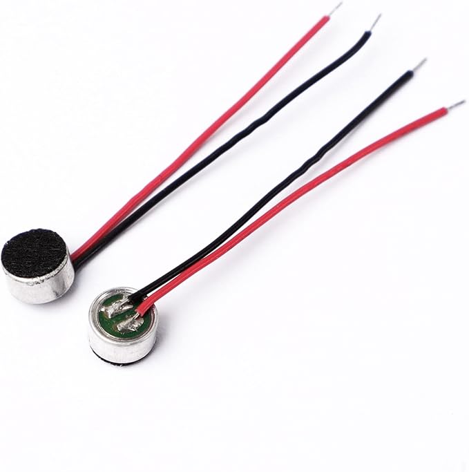 uxcell 10Pcs 6mm x 3.5mm 2-Wire Electret Condenser Microphone with 3.5mm Jack, High Sensitivity Stereo Mic for Recording Devices, Electronics, DIY Projects