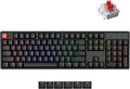 Keychron K10 QMK Bluetooth Wireless/Wired Mechanical Keyboard, Full-Size Layout Hot-Swappable Gaming Keyboard with Keychron Super Red Switch, RGB Backlit, Aluminum Frame for Mac/Windows-Version 2
