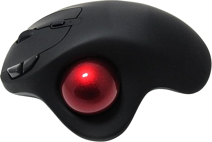 MOJO Multi Mode Rechargeable Silent Trackball Mouse (Bluetooth + Wireless)
