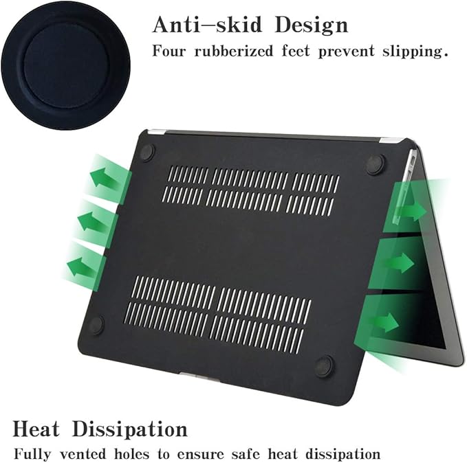 DTangLsm Compatible for MacBook Air 15 inch Case M5 2026 2025 2024 2023 A3448 M4 A3241 M3 A3114 M2 A2941, Slim Plastic Hard Shell Cover for MacBook Air 15 Laptop M5 Case & Keyboard Cover, Sunset Beach