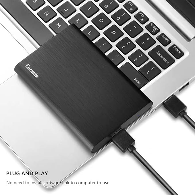 640GB Ultra Slim Portable External Hard Drive USB3.0 HDD Storage Compatible for PC, Desktop, Laptop, MacBook, Chromebook, Xbox One, Xbox 360, PS4 (Black)