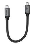 Silkland USB 4 for Thunderbolt 4 Cable 1FT, 40Gbps Data Transfer, 240W PD3.1 Fast Charging, 8K@60Hz, Short USB C Data Cable Compatible with Thunderbolt 3, iPhone 17/16, SSD, MacBook, Hub, Dock