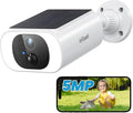 ieGeek 5MP Solar Security Cameras Wireless Outdoor, Battery Powered Home Surveillance Camera with Embedded Solar Panel, AI Motion Sensor, Smart Alarm, Color Night Vision, 2-Way Audio