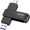 KEXIN 512GB USB C Flash Drive up to 1000MB/s Dual Thumb Drive 512G with Type-C and USB-A Connectors USB 3.2 Gen 2 USB Drive Swivel Memory Stick for iPhone 15/16/17, Smartphone, Tablet, Laptop