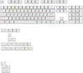 Glorious Gaming - GPBT Backlit Keycaps (White) Translucent Shine Through Legends, Fits 100%, 75% 65% 60% Custom Mechanical Gaming Keyboards, Fits ANSI, ISO, Windows & macOS, English (US)