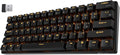 RK ROYAL KLUDGE RK61 Wireless 60% Triple Mode BT5.0/2.4G/USB-C Mechanical Keyboard, 61 Keys Wireless Mechanical Keyboard, Compact Gaming Keyboard with Software (Hot Swappable Blue Switch, Black)