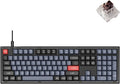 Keychron V6 Wired Custom Mechanical Keyboard, Full-Size QMK/VIA Programmable Macro with Hot-swappable Keychron K Pro Brown Switch Compatible with Mac Windows Linux (Frosted Black-Translucent)
