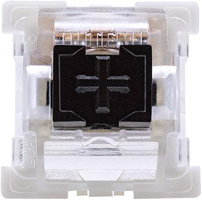 outemu Black Switches,20-Pack 3-Pin Linear Heavy 65gf Dustproof RGB Key Switches - Cherry MX Equivalent - DIY Replaceable for Mechanical Keyboard