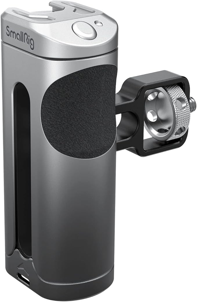 SmallRig Side Handle Grip for Smartphone Cage Video Rig, Remote Trigger Aluminum Phone Cage Handle with Wireless Remote Control Button - 3838