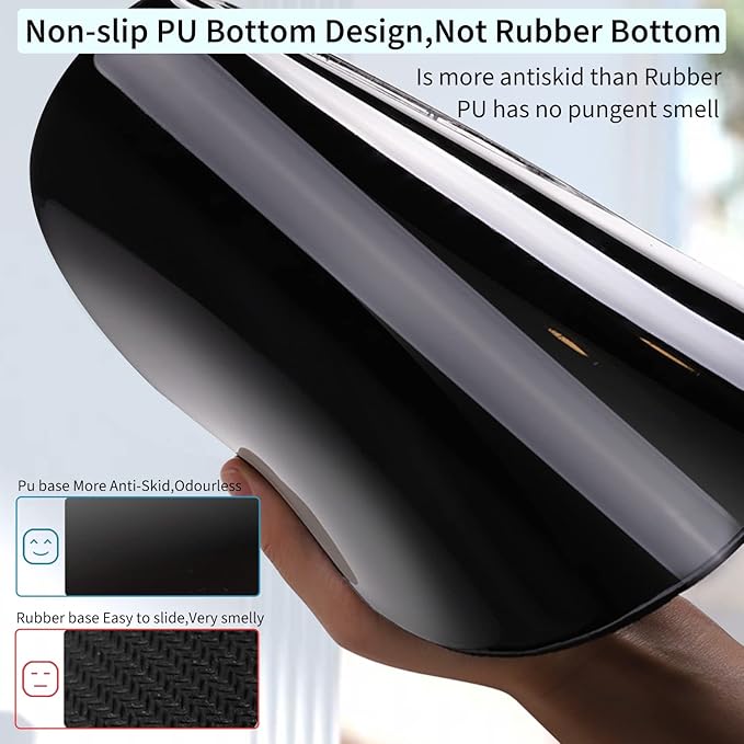 Ergonomic Mouse Pad with Wrist Support Cute Mouse Pads with Wrist Rest,Comfortable Mouse Pad for Home Office Gaming Working Computers Laptop Pain Relief with Non-Slip PU Base (Ink Green)