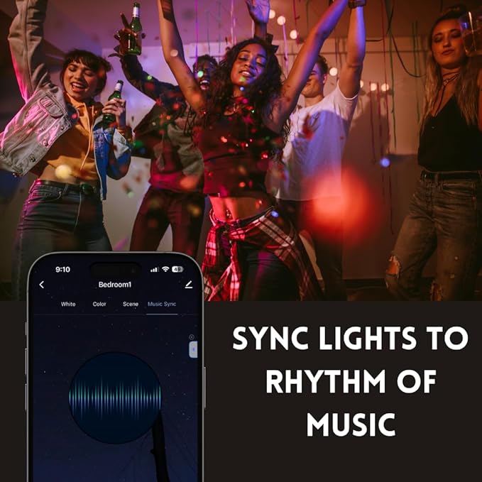 MR16 Smart LED Light Bulb, 50 Watt Equivalent, Energy Efficient 5W, GU10 Base, Dimmable, Color-Changing LED with App & Voice Control (1)