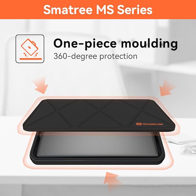 Smatree MS40T Hard EVA Protective Sleeve Case with Stand Compatible for 13.5 inch HP Dragonfly G4, Elite Dragonfly G3/Chromebook, Spectre x360 14/14t, Anti-Shock and Waterproof Laptop Bag