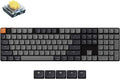 Keychron K5 QMK Custom Mechanical Keyboard, Ultra-Slim Full Size 104 Keys Wireless Gaming Keyboard, Low-Profile Banana Switch with RGB Backlits for Mac Windows, Version 2