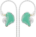BASN Bmaster in Ear Monitor Headphones, Triple Driver IEM Earphones with Powerful Bass, Noise Isolation HiFi Stereo Wired Earbuds for Musicians Singers Drummers (Teal)