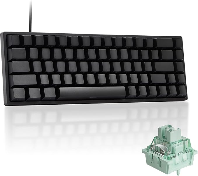 MONSGEEK FUN68 Rapid Trigger Gaming Keyboard 8k SP HE Wired 65% Black Keyboard, Glare Magnetic Switch