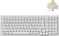 Keychron K4 Pro QMK/VIA Custom Wireless Mechanical Keyboard, Programmable Hot-swappable 100 Keys, RGB Backlight Wired Gaming Keyboard with K Pro Banana Switches for Mac/Windows/Linux - White