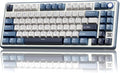 RK ROYAL KLUDGE X87 Gasket Mechanical Keyboard, 75% Wireless Gaming Keyboard with Touchable X-Plate & Volume Knob, Bluetooth/2.4GHz/Wired, Hot Swappable RGB Backlit (Blue, Tactile Beige Switch)
