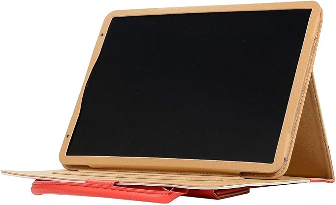Handbag Case for iPad A16 11-inch 2025/10th Generation (2022), Techcircle Cute Bowknot Pocket [Magnetic Closure] Wallet Folio Stand Double Handle PU Leather Carrying Case, Auto Sleep/Wake, Red