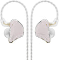 BASN in Ear Monitor Headphones, Triple Driver IEM Earphones with Powerful Bass, Noise Isolation HiFi Stereo Wired Earbuds for Musicians Singers Drummers (Cloud Pink)