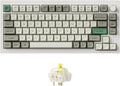 Keychron Q1 Max RGB QMK/VIA Custom Mechanical Keyboard, Full Metal Programmable Knob 2.4 GHz/Bluetooth/Wired Keyboard with Hot-Swappable Gateron Jupiter Banana Switch for Mac Windows Linux - White