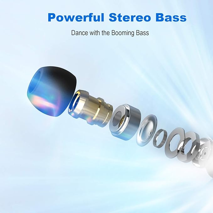 YINYOO KBEAR KS1 in Ear Monitor Bass Earbuds Wired Earbuds,Clear Sound Stereo Headphones, Vocals Forwards High Resolution Noise Canceling HiFi Earphones, Detachable Cable for Singers